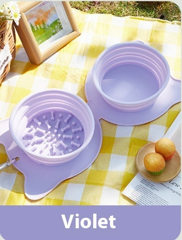 Collapsible Dog & Cat Bowl – Portable Travel Food & Water Feeder