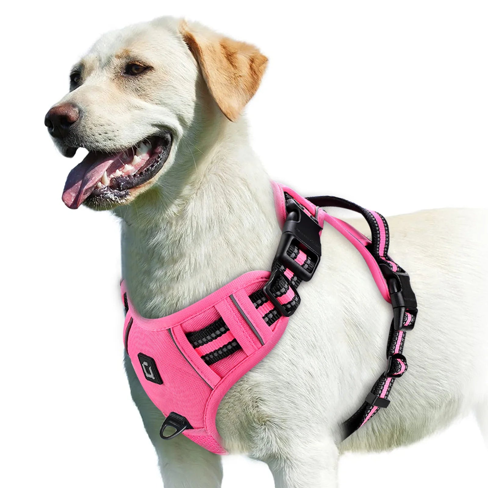No-Pull Reflective Dog Harness – Adjustable Soft Padded Vest with Easy Control Handle