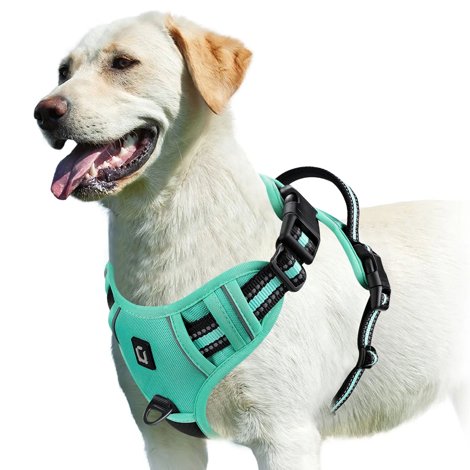 No-Pull Reflective Dog Harness – Adjustable Soft Padded Vest with Easy Control Handle
