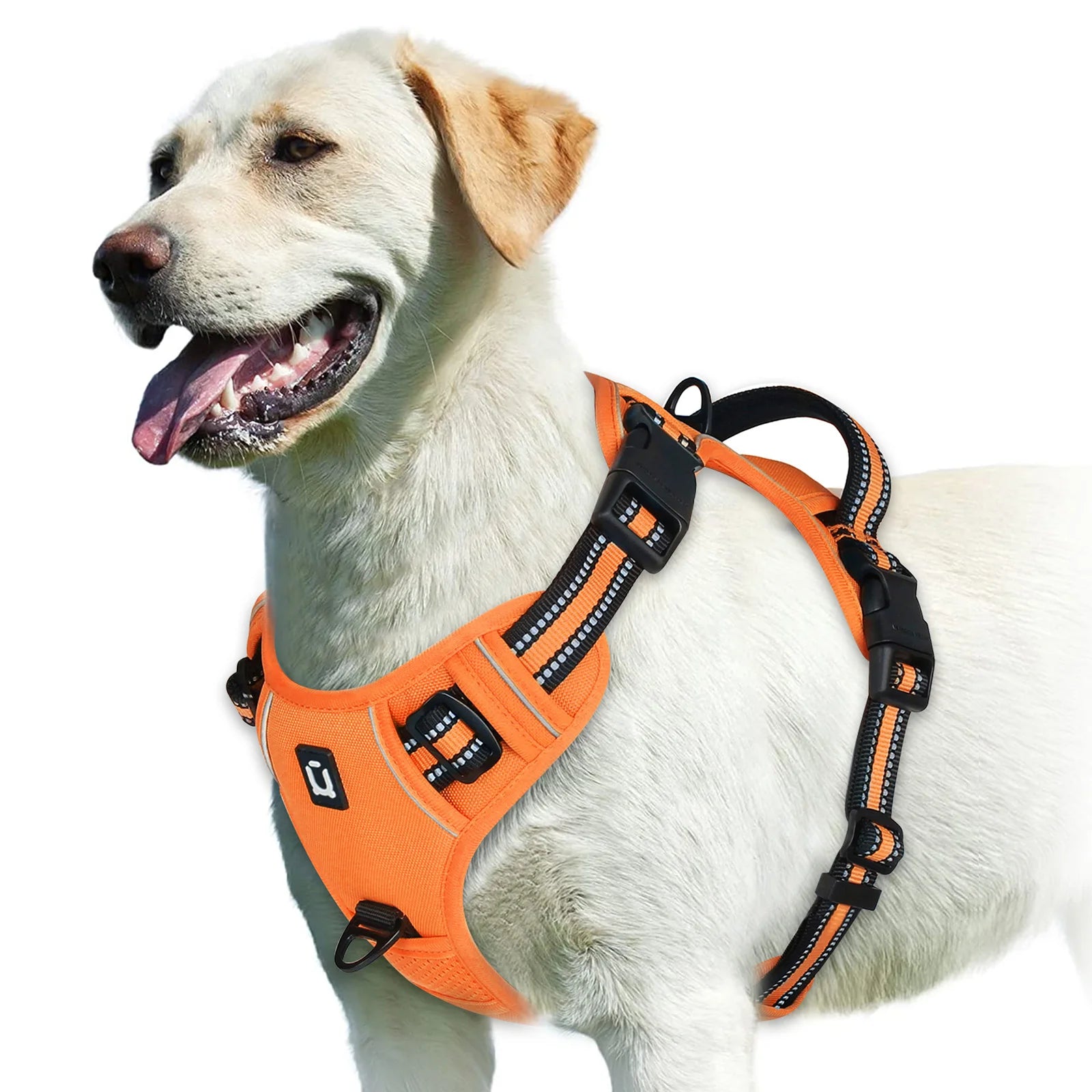 No-Pull Reflective Dog Harness – Adjustable Soft Padded Vest with Easy Control Handle