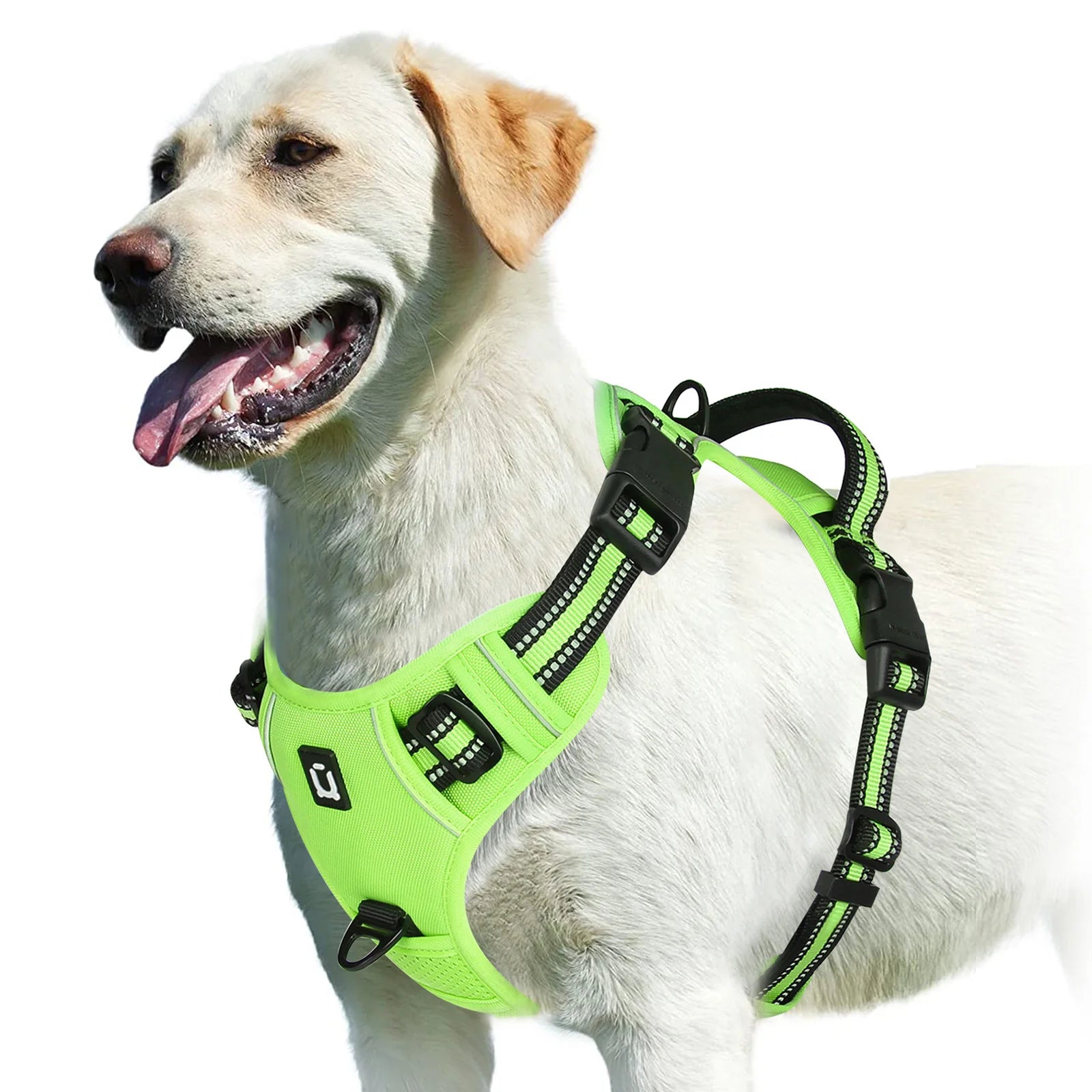 No-Pull Reflective Dog Harness – Adjustable Soft Padded Vest with Easy Control Handle
