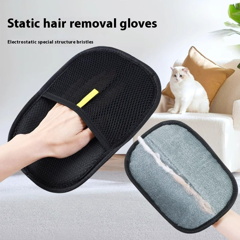 Pet Grooming & Hair Remover Glove – Gentle De-Shedding Brush for Dogs & Cats