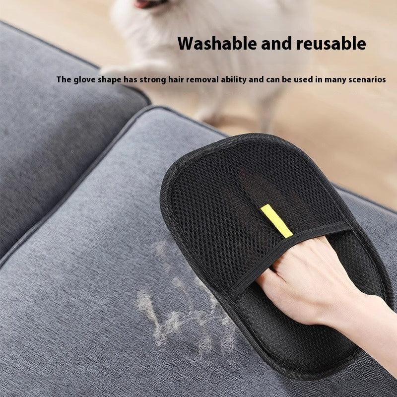 Pet Grooming & Hair Remover Glove – Gentle De-Shedding Brush for Dogs & Cats