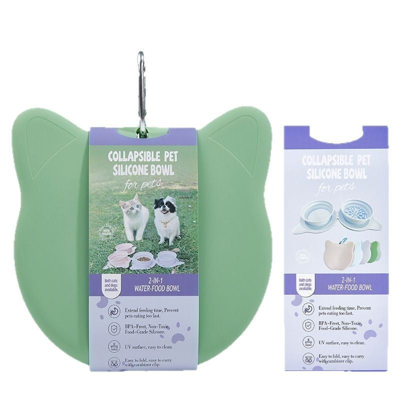 Collapsible Dog & Cat Bowl – Portable Travel Food & Water Feeder